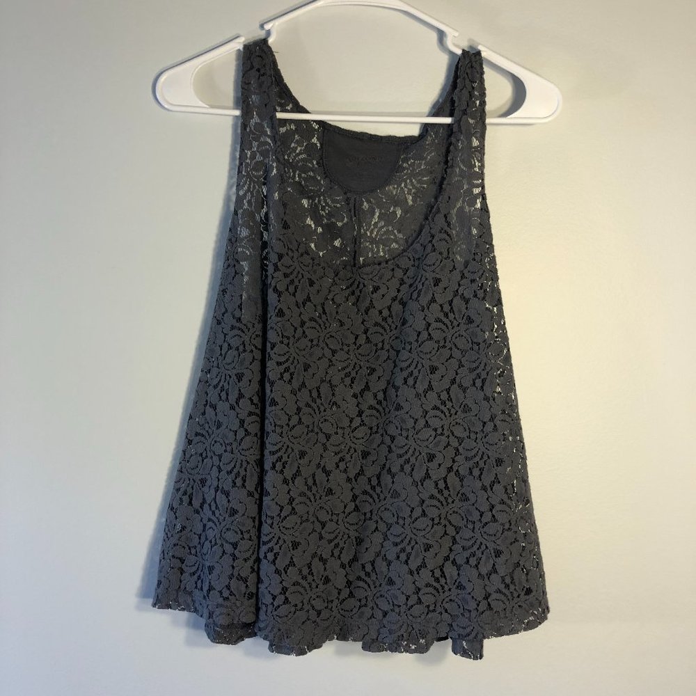 Arizona Jean Company Black Lace Tank Top
